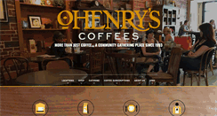 Desktop Screenshot of ohenryscoffees.com